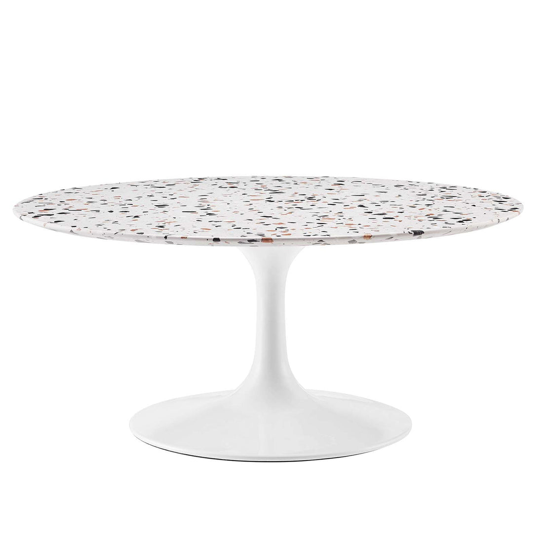 Lexmod Lippa 36" Round Terrazzo Coffee Table by Modway