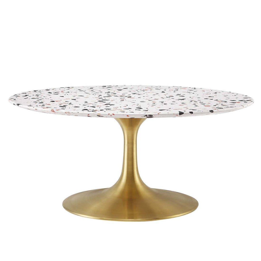 Lexmod Lippa 36" Round Terrazzo Coffee Table by Modway