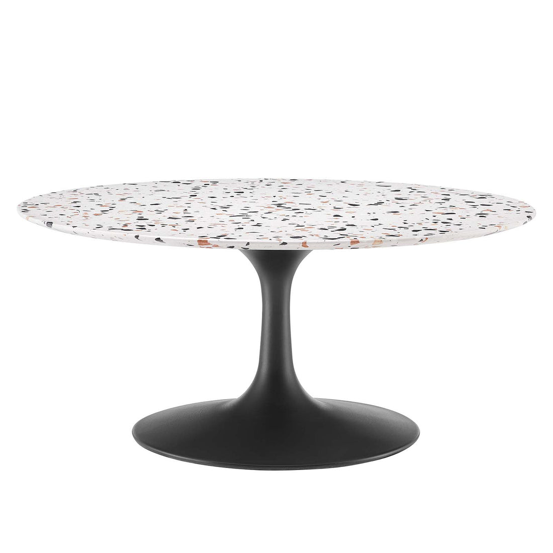 Lexmod Lippa 36" Round Terrazzo Coffee Table by Modway