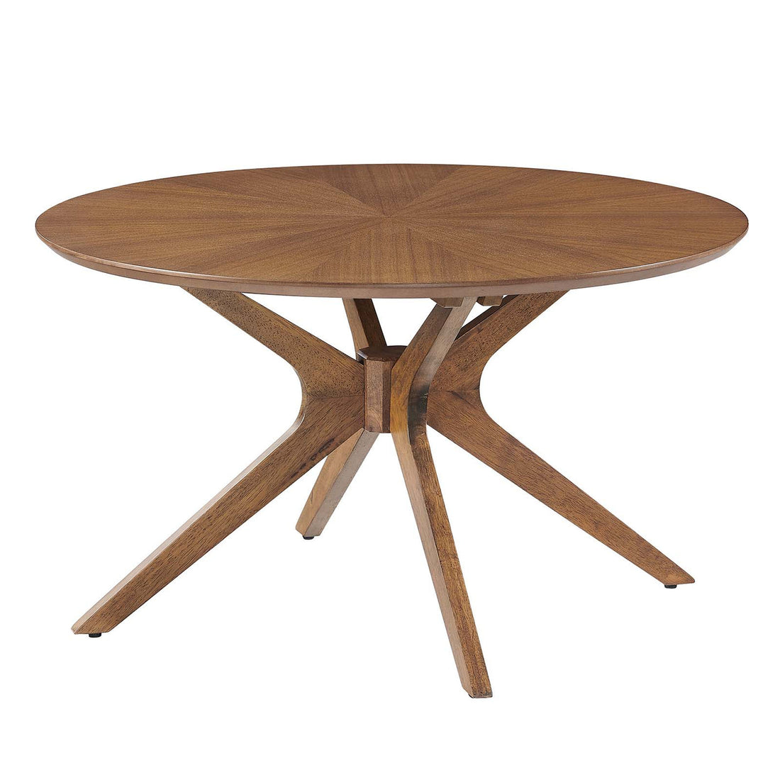 Lexmod Crossroads Round Wood Coffee Table by Modway