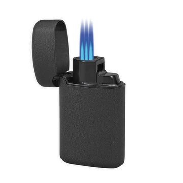 Lotus Gladiator Triple Torch Flame lighter with Cigar Punch