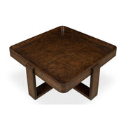 Burnt Brown Guillermo Square Coffee Table