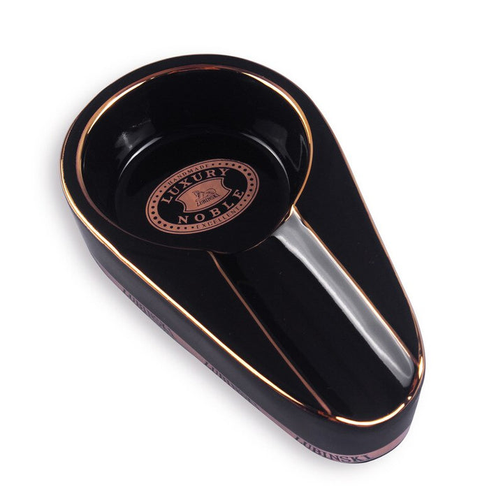 SINGLE CERAMIC OUTDOOR ASHTRAY FOR CIGARS