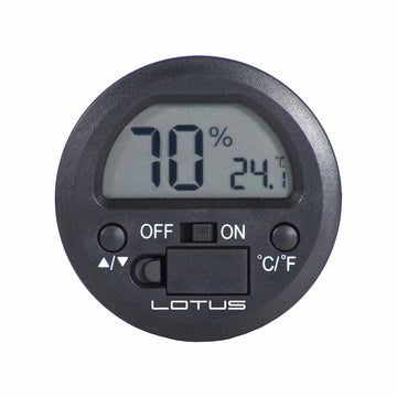 Lotus Hygrometer for Humidors Round