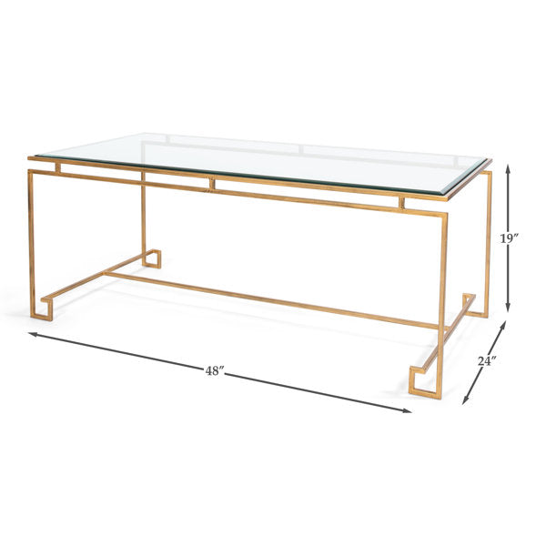 Parallel Sled Rectangular Coffee Table