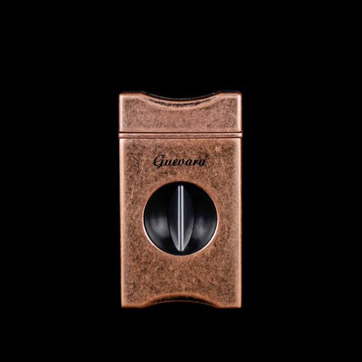 GUEVARA CUTTER PORTABLE ZINC ALLOY 3 IN 1 V-CUT CIGAR CUTTER GUILLOTINE SHARP CIGAR PUNCHER SMOKING ACCESSORIES WITH GIFTS BOX