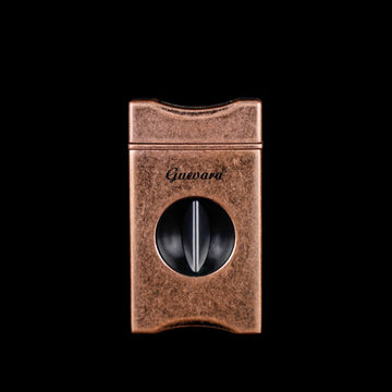 GUEVARA CUTTER PORTABLE ZINC ALLOY 3 IN 1 V-CUT CIGAR CUTTER GUILLOTINE SHARP CIGAR PUNCHER SMOKING ACCESSORIES WITH GIFTS BOX