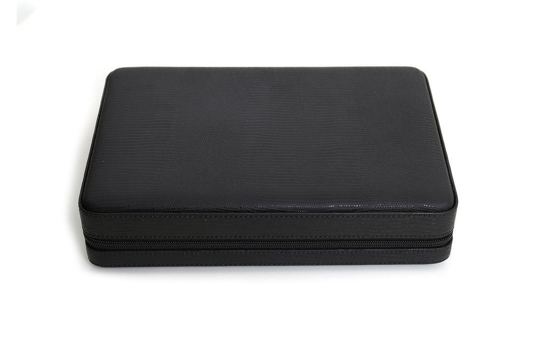 Savinelli Black Leather Zip Cigar Case Box