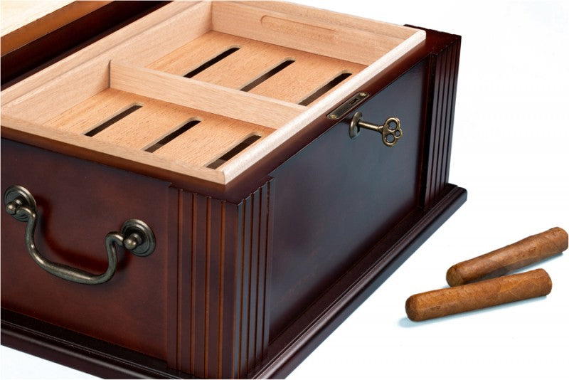 Prestige Import Group Caesar Classic Antique 50 Ct. Desktop Cigar Humidor