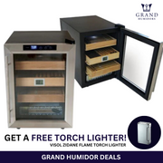 Prestige Imports Clevelander Electric Cabinet Humidor  + FREE Lighter