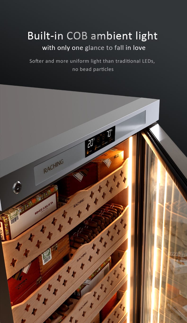 Raching Cigar Humidor Ultimate Humidity & Temperature Control