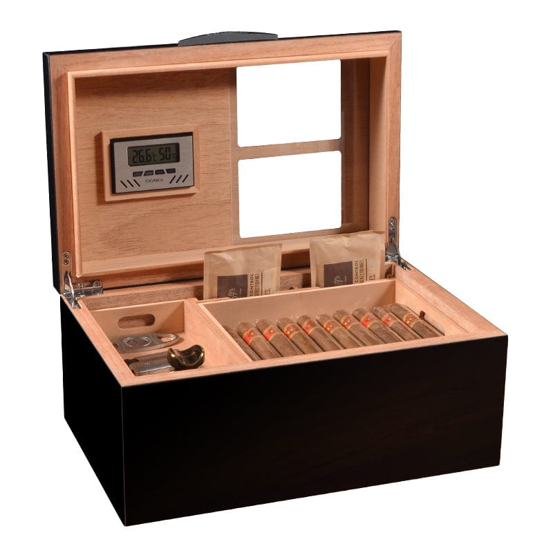 Elegante New Yorker 90 Cigar Ct Desktop Humidor NewYorker