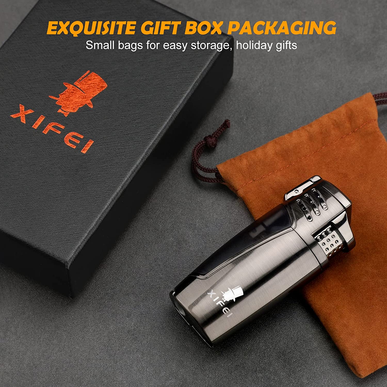 cigarette lighter for gift XIFEI TISFA Torch Lighter Triple Jet Flame with Cigar Punch, Refillabl cigarette lighter for gift XIFEI TISFA Torch Lighter Triple Jet Flame with Cigar Punch, Refillabl