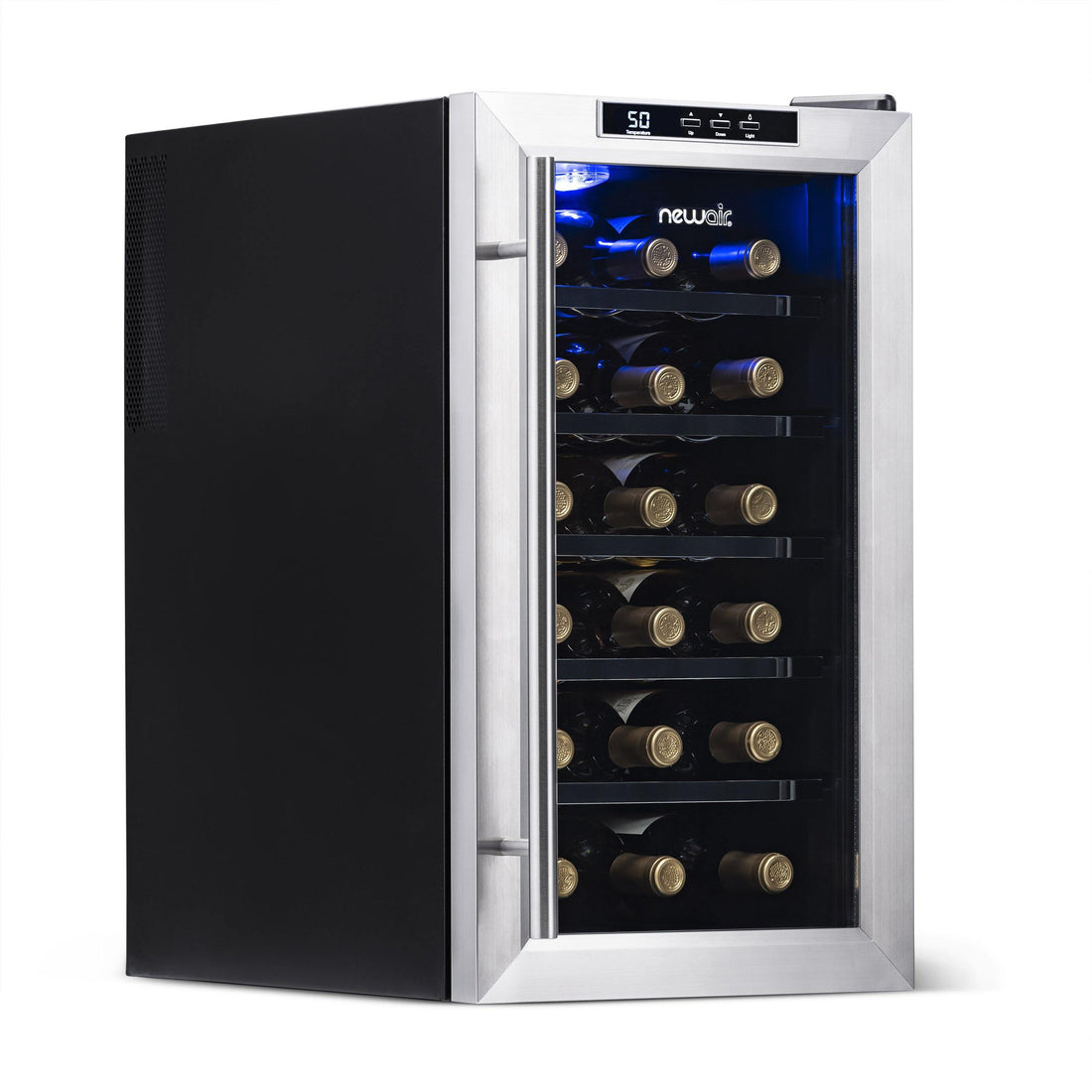 Blemished Newair 18-Bottle Stainless Steel Thermoelectric Wine Cooler