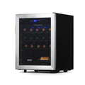 Newair Freestanding 23 Bottle Compressor Wine Fridge in Stainless Steel, Adjustable Racks and Exterior Digital Thermostat?