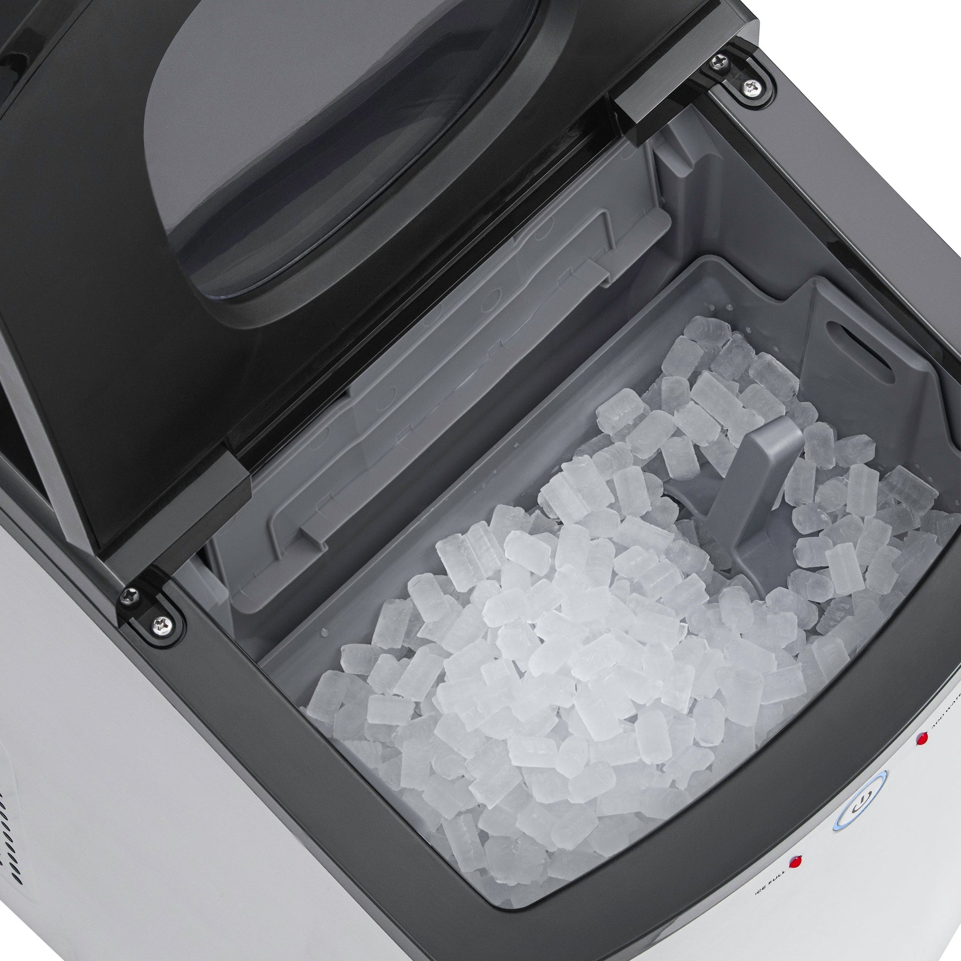 Newair Nugget Ice Maker, Sonic Speed Countertop Crunchy Ice Pellet Machine 45 lbs. of Ice a Day in Stainless Steel, Melt-Resistant Interior, Self-Cleaning Function and BPA-Free Parts, Perfect for Home, Kitchen, and More