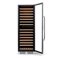 Newair 24” Built-in 160 Bottle Dual Zone Compressor Wine Fridge in Stainless Steel, Quiet Operation with Smooth Rolling Shelves