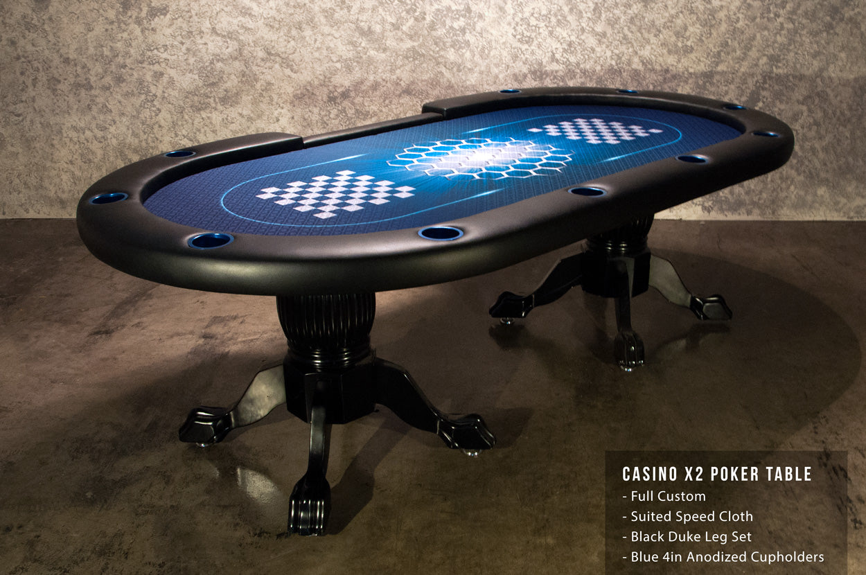 The Casino X2 Poker Table - Crown Humidors