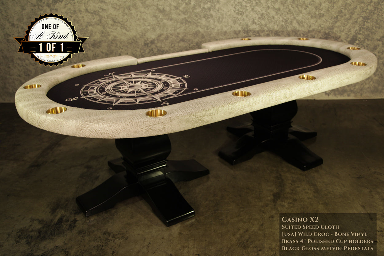 The Casino X2 Poker Table - Crown Humidors