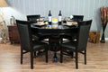 Classic Poker Table Chairs - Black Gloss - Crown Humidors