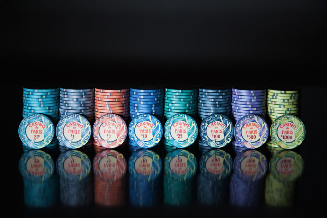 “Casino De Paris" 10g Ceramic Chip Set 500pc - Crown Humidors