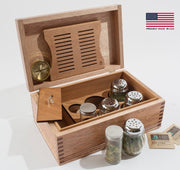Large CannBisDor; Cannabis Humidor by American Chest - Crown Humidors