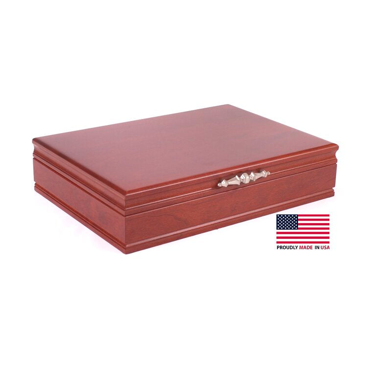 TRADITIONS Flatware Chest; Heritage CHERRY finish by American Chest - Crown Humidors