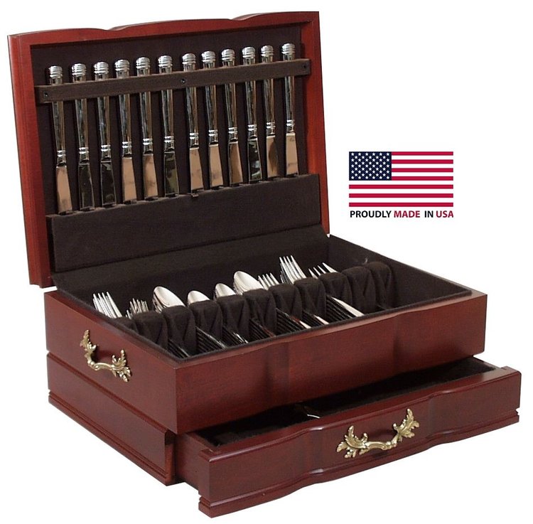 GRANDEUR - 1 Draw Flatware & Silverware Chest by American Chest - Crown Humidors