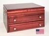 Presidential Super 1-Drawer Flatware Chest with Lift-Out Flatware Tray - Crown Humidors