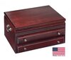 Presidential Super 1-Drawer Flatware Chest with Lift-Out Knife Tray - Crown Humidors
