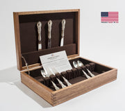 Americana Solid Mahogany Flatware Chest; Crafted in New England - Crown Humidors