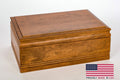 Maple WoodTop 75 Count Cigar Humidor; Amish Crafted, Made in USA - Crown Humidors