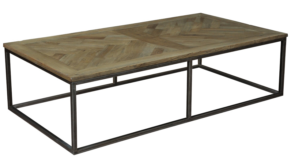 Cascade Cocktail Table, Driftwood Finish by Sarreid - Crown Humidors