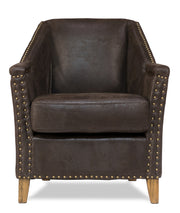 Granville Leather Chair by Sarreid - Crown Humidors