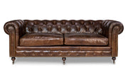 Castered Chesterfield Sofa by Sarreid - Crown Humidors