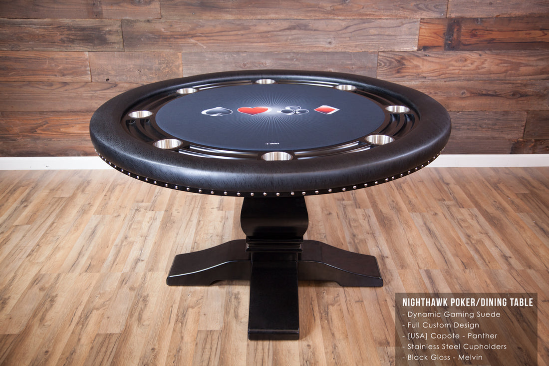 The Nighthawk Poker Table - Crown Humidors