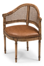 Louis Xvi Fauteuil De Bureau Chair by Sarreid - Crown Humidors