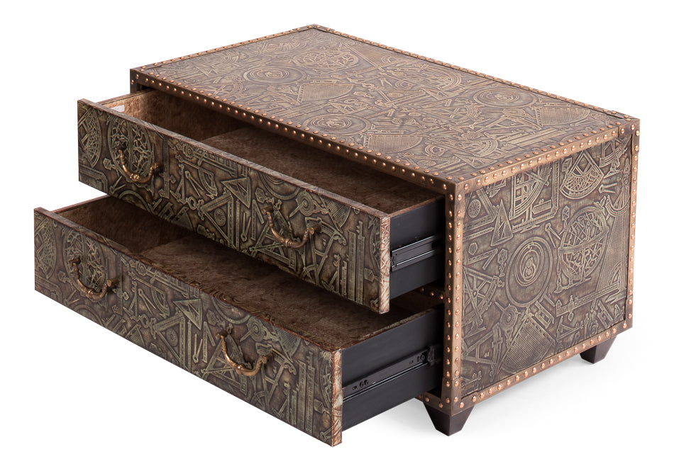 Galileo Chest/Coffee Table by Sarreid - Crown Humidors