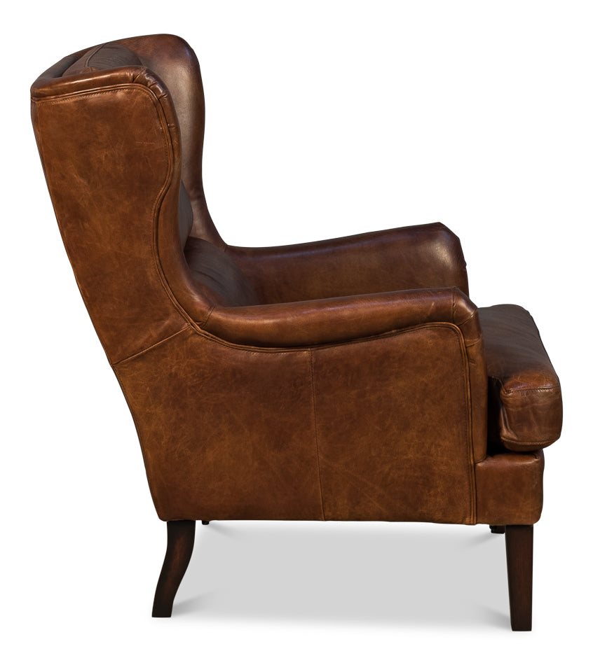 Elite Wing Lounge Chair by Sarreid - Crown Humidors