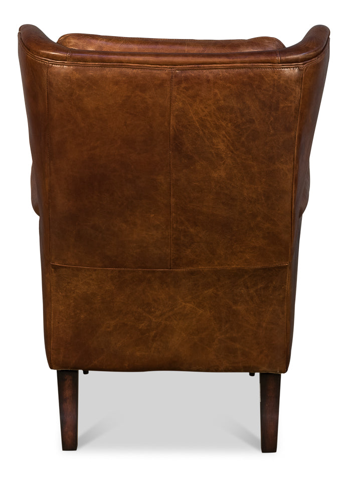 Elite Wing Lounge Chair by Sarreid - Crown Humidors