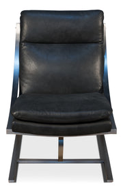 Mc Queen Chair, Santoni Black by Sarreid - Crown Humidors