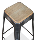 Bar Stool W/ Wooden Top by Sarreid - Crown Humidors