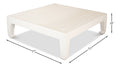 Classic Chinese Coffee Table, White by Sarreid - Crown Humidors