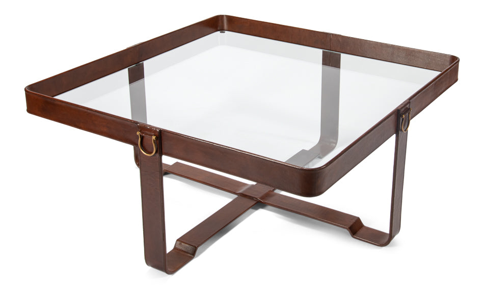 Bridle Belts Cocktail Table by Sarreid - Crown Humidors