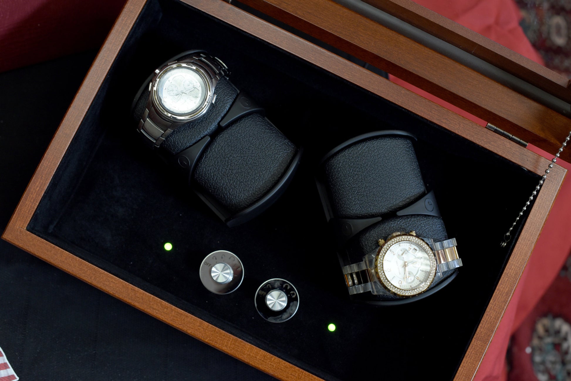 Brigadier Single Watch Winder Chest by American Chest - Crown Humidors