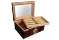 The Ambassador Beveled Glass Top Humidor by Prestige Import Group - 100 Cigar ct - Crown Humidors