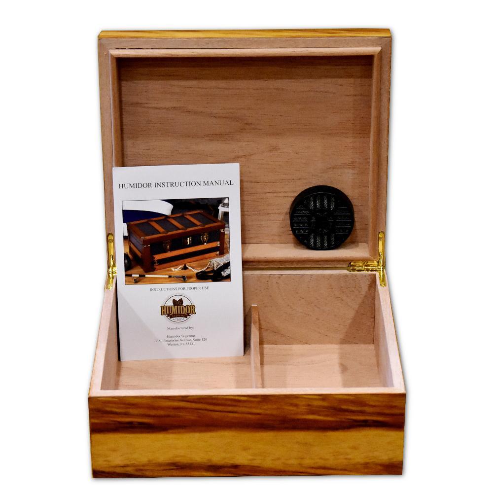 Ashcroft Bass Wood Humidor - 40 Cigar ct - Crown Humidors