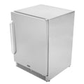 Whynter BOR-53024-SSW/BOR-53024-SSWa Energy Star 24? Built-in Outdoor 5.3 cu.ft. Beverage Refrigerator Cooler Full Stainless Steel Exterior with Lock and Optional Caster Wheels