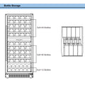 Whynter BWR-0922DZ/BWR-0922DZa 92 Bottle Built-in Stainless Steel Dual Zone Compressor Wine Refrigerator with Display Rack and LED display