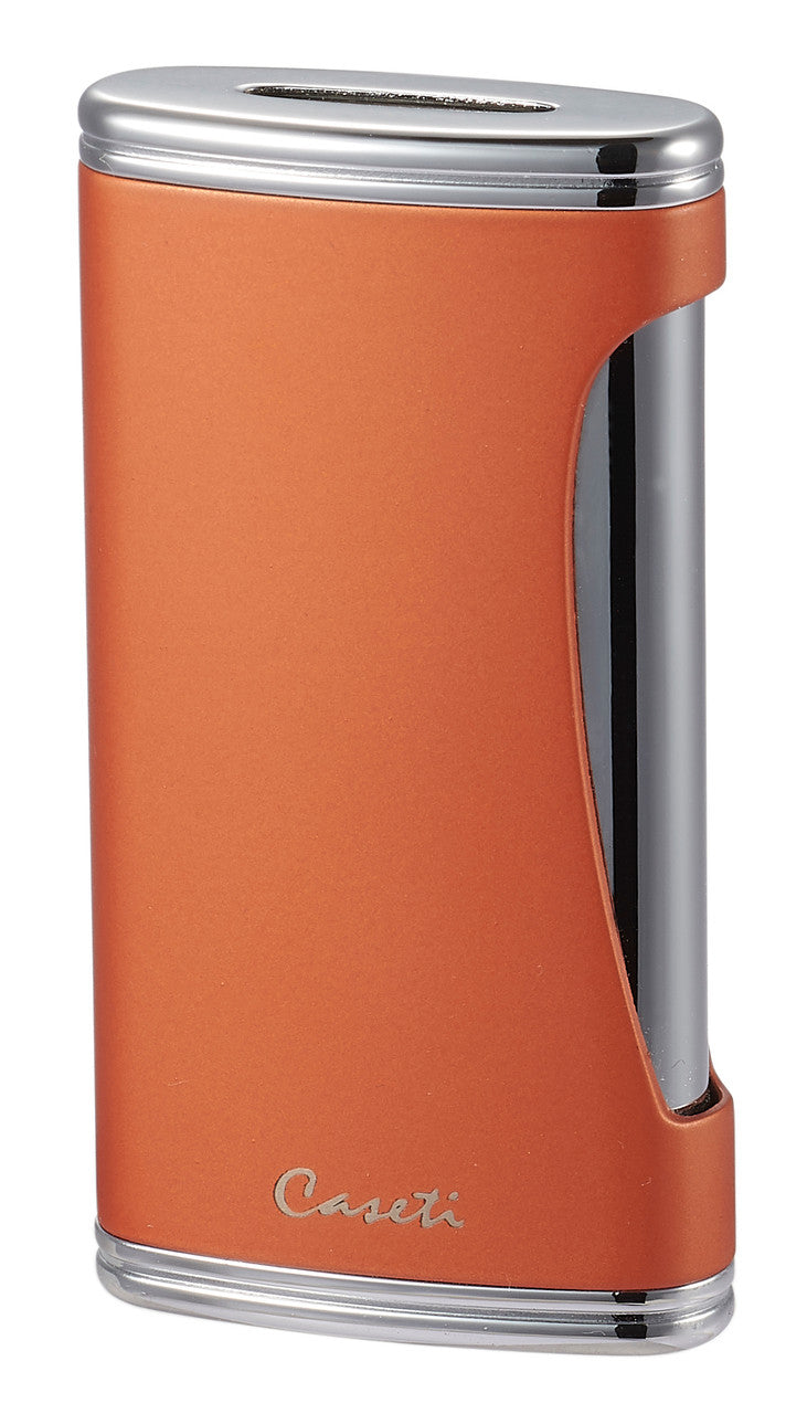 Caseti Bigflat Burnt Orange Cigar Lighter - Cal567Or